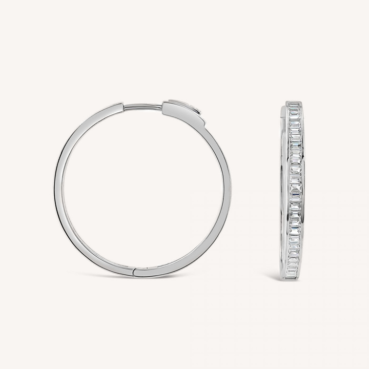 Anaïs zircon hoop earrings