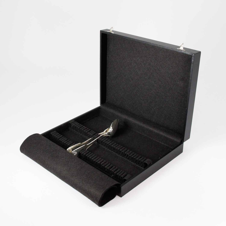 36-Pieces Flatware Storage Case (black)