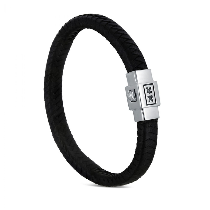 Square leather bracelet