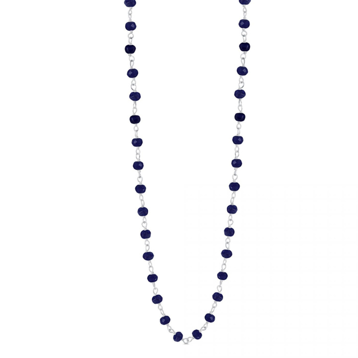 Collier Perles Bleues
