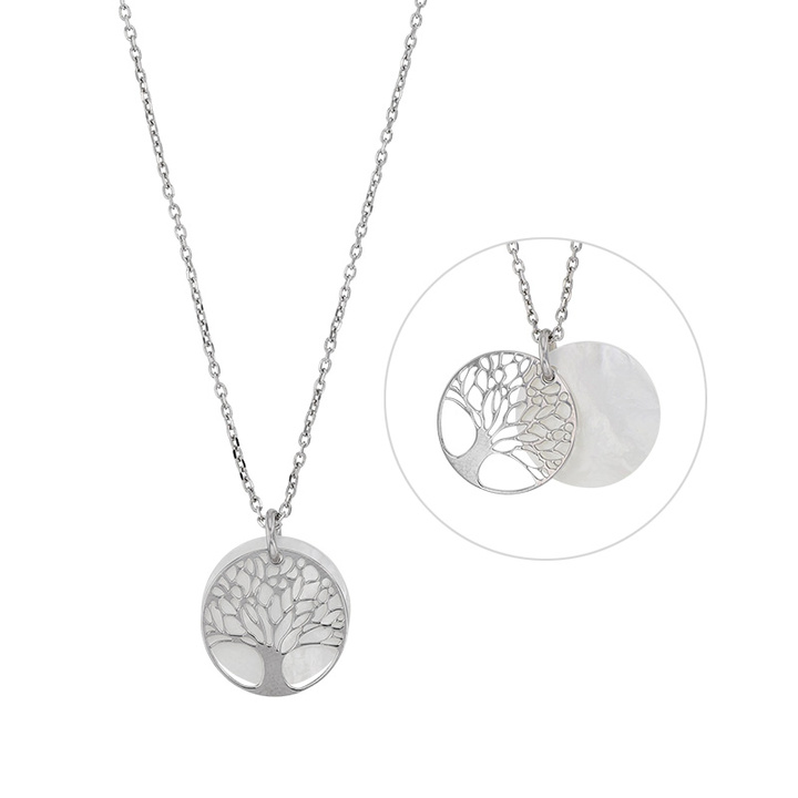 Collier arbre de vie nacre