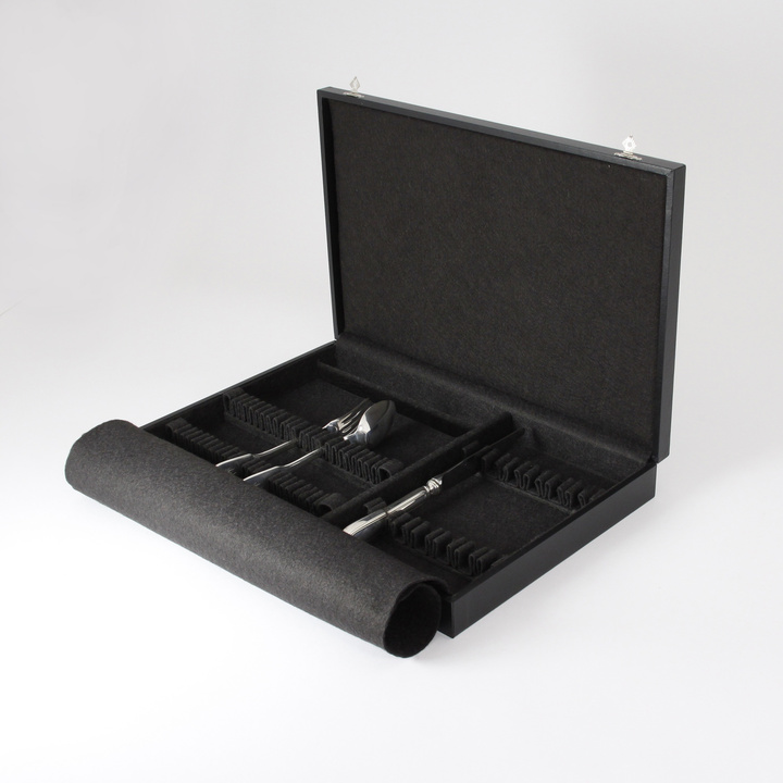 36-Piece Flatware Storage Case (black)