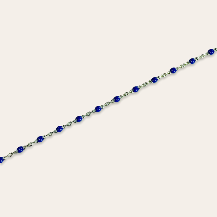 Bracelet argent 925 et Perles Bleues