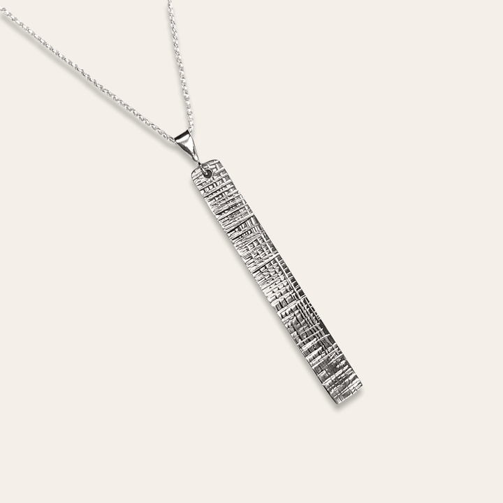 Striated Barrette Necklace