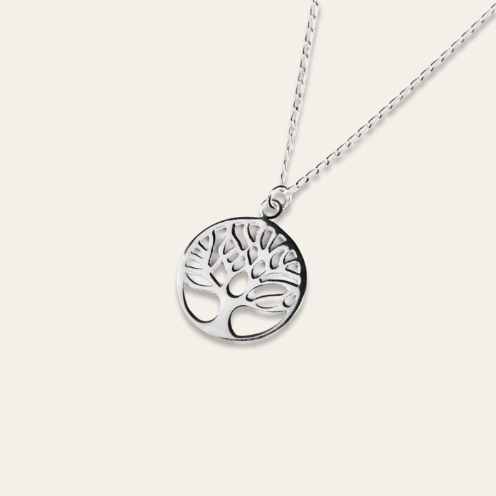 Filigree tree of life necklace