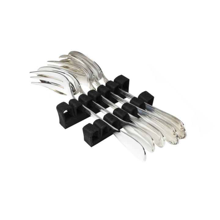 Set for 6 pieces of serving Cutlery holder