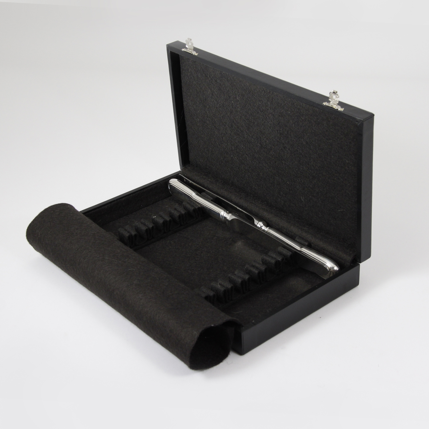 Coffret argenterie vide pour couteaux de table. Boite vides pour