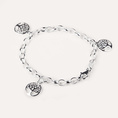 Bracelet 3 arbres de vie jaseron argent 925