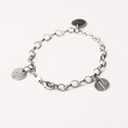 Bracelet Jaseron 3 charms en argent 925