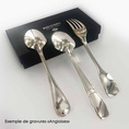 Baby Cutlery Set – Vieux Paris Model - Couverts Métal Argenté Naissance 14 cm