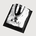Coquetier sur pied Perles Argent Massif 925 - Coquetiers en argent massif 925