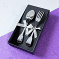Baby Cutlery Set – Vieux Paris Model - Couverts Métal Argenté Naissance 14 cm